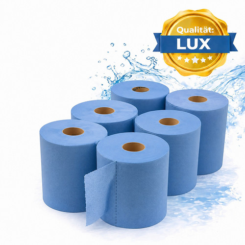 Putzrollen blau - 6x,