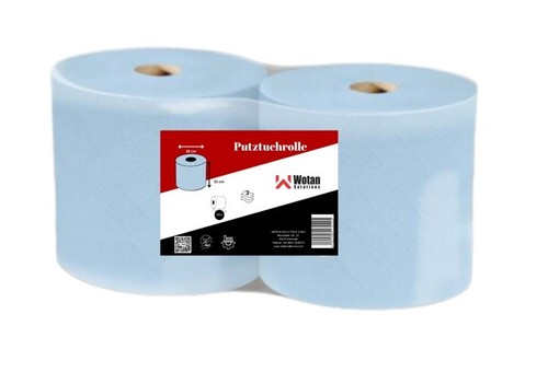 Putztuchrolle lagig blau - 2x, 3-lagig