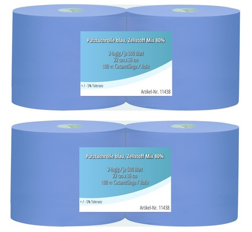 Rollen putztuchrollen blau - 4,