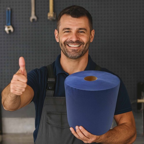 Rollen blau putztuch - rollen,